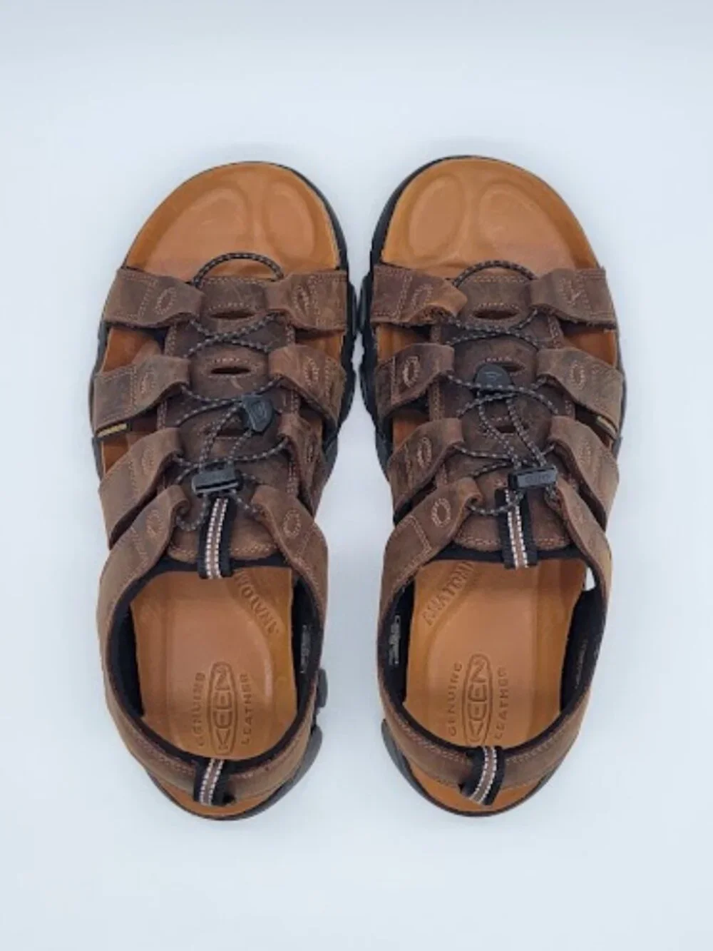 KEEN Men’s Daytona II Brown Leather open-Toe Outdoor Sandals Size 10.5 NWOB